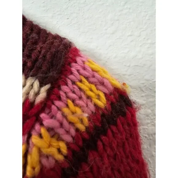 Abercrombie & Fitch Lambswool Blend Fair Isle Sweater Medium - Picture 9 of 12